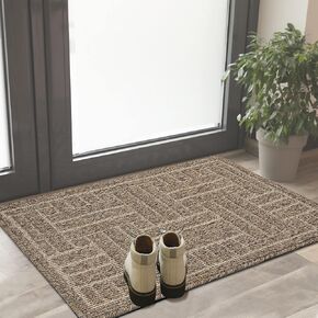 سجادة باب داخلية، سجادة باب خلفي أمامي 24 بوصة × 35.5 بوصة، ممسحة ترحيب متينة غير قابلة للانزلاق، سجادة أرضية منخفضة داخل الأرضية مقاومة للأوساخ، سجاد ماص قابل للغسل في الغسالة للمدخل in Kuwait