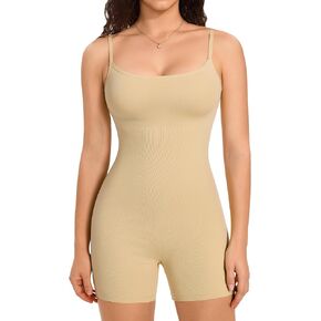 ملابس داخلية نسائية من KUMAYES برقبة مربعة - شورت بدون خياطة للتحكم في البطن، بدلة للجسم لمنتصف الفخذ in Kuwait