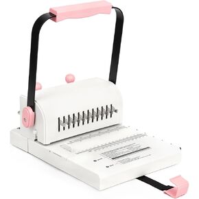 آلة تجليد الكتب Vagbstu Cinch، آلة تجليد حلزونية 2:1 مع مسطرة منزلق متوافقة مع الأسلاك أو الملفات الحلزونية، سعة 20 ورقة دائرية لأجهزة الكمبيوتر المحمولة والألبومات والمجلات والتقويمات in Kuwait