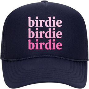 Sassy Caddy Triple Birdie Golf Trucker Hat – Adjustable Mid-Profile, 5-Panel with Mesh Back, Rope Accent, Snapback in Saudi Arabia