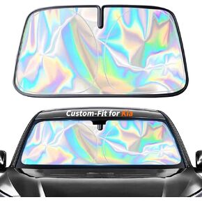 Custom-Fit for Kia Windshield Sun Shade, Car Sunshade Cover UV Block Car Front Window with Foldable Sun Shade Cover Cool Protection Visor, Designed for Kia Accessories (for Kia SPORTAGE) in Kuwait