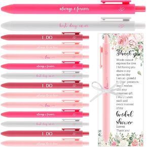 50 Sets Bridal Shower Favors for Guests Wedding Pens Bulk with Thank You Cards Bridal Shower Pens for Guest Wedding Souvenirs Game Prizes in Kuwait