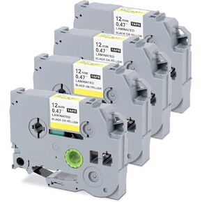 Replacement for Brother Label Tape 12mm 231 Compatible with Brother P Touch Label Maker PT-H110 PT-H111 PT-D220 PT-D202 PT-D210 PT-D200 P Touch Tape, Black on White, 2 Pack in Kuwait