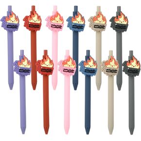 12Pcs Dumpster Fire Pens - Employee Appreciation Gifts, Dumpster Fire Desk Accessories Ballpoint Pen, Funny Pens for Coworkers, Office Gifts for Employees Coworker Staff Team Teachers Nurses in Kuwait
