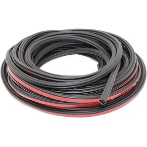 Rubber Car Door Seal Strip Double Layer Sealing Protector Auto Soundproof Waterproof Weather Strips for Door Hood Trunk(B Type 25m) in Kuwait