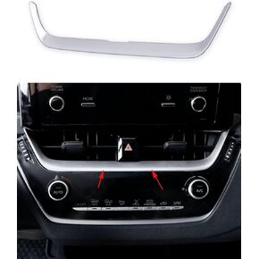 Car Accessories Fit for Toyota Corolla 2020 2021 2022 2023 ABS Center Console Air Condition Panel Cover Trim 1PC SRT (Matte Silver) in Kuwait