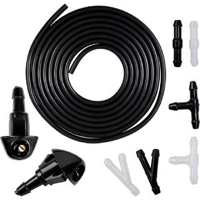 Windshield Washer Nozzles Kit Replacement Compatible with Honda Acura Civic 87-05 for CRV 96-11 for HR-V 99-06 for Accord 03-08 for RSX 02-06 for TSX 04-06 for PRELUDE 97-2001 Replace 76810-SWA-E01 in Kuwait