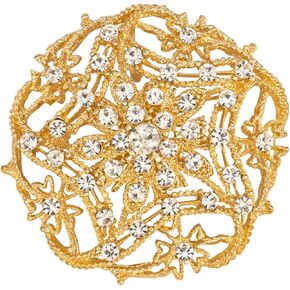 Vintage Style Wedding Party Art Deco Crystal Rhinestone Brooch Pin for Women Grandma Jewelry in Kuwait