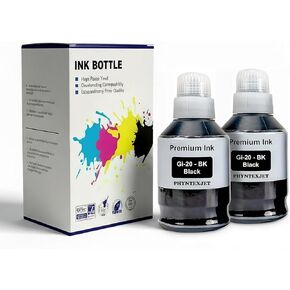 G7020 Ink Refill Bottles GI-20 GI20 GI 20 Compatible for Canon PIXMA G6020 G5020 MegaTank Printer (Black, Cyan, Magenta, Yellow, 4-Pack) (Black, Cyan, Magenta, Yellow) in Kuwait