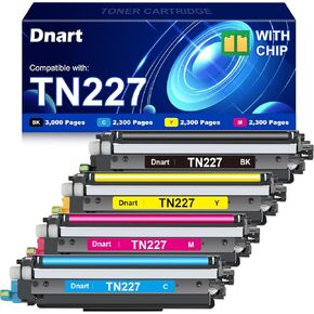 TN227 High Yield Toner Cartridge 4 Pack, DNART Compatible Toner Cartridge Replacement for Brother TN227, TN-227BK/C/M/Y, TN223BK Tn227BK Tn223 Tn-223BK for HL-L3270CDW HL-L3290CDW MFC-L3770CDW Printer in Kuwait
