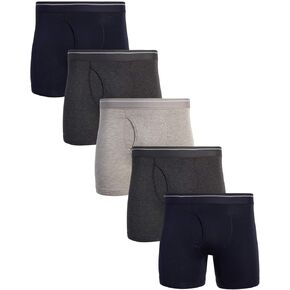 Members Mark Underwear - Stretch Boxer Briefs (5 Pack), Size Large, Charcoal/Navy/Grey in Kuwait