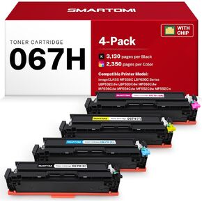 067 Toner Cartridges Set 4 Pack Compatible Replacements for Canon 067H 067 High Capacity Works with Canon Color imageClass MF650C LBP630C LBP632Cdw MF656Cdw MF654Cdw MF653Cdw MF652Cdw Printer in Saudi Arabia