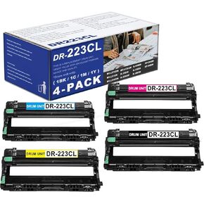4 Pack DR223CL DR-223CL Drum Unit Replacement for Brother MFC-L3770CDW L3710CW L3750CDW L3730CDW HL-3210CW 3230CDW 3270CDW 3230CDN DCP-L3510CDW L3550CDW Printer(1BK+1C+1M+1Y,Toner is not Included). in Kuwait