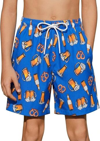 Arshiner Boys Swim Trunks Quick Dry Bathing Suit Boys Swim Shorts Stretch Swimsuit 6-14 Years in Saudi Arabia