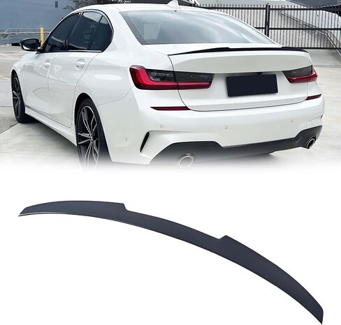 Rear Spoiler Wing Compatible with 2019 2020 2021 2022 2023 2024 2025 2026 BMW G20 G80 3 Series 330i M3 M340i Exterior Accessories M4 Style, ABS Plastic Gloss Black in Kuwait