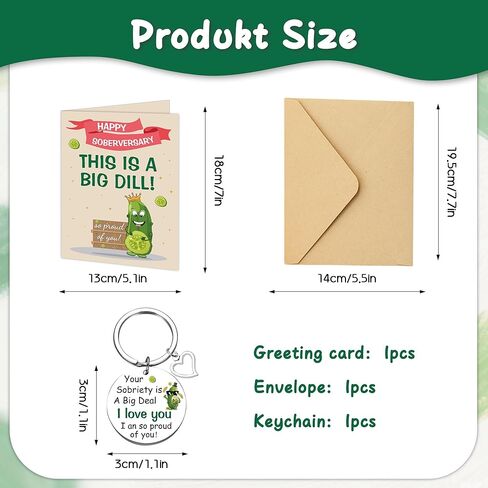 بطاقة الرصانة هدايا رصينة للنساء - مخلل مضحك تحت عنوان هدية رصينة بطاقة الذكرى السنوية مع مغلف الحقيبة المخملية للنساء التعافي السعيد الرصين تهانينا هدية التشجيع in Kuwait