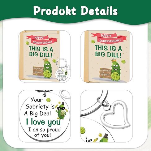 بطاقة الرصانة هدايا رصينة للنساء - مخلل مضحك تحت عنوان هدية رصينة بطاقة الذكرى السنوية مع مغلف الحقيبة المخملية للنساء التعافي السعيد الرصين تهانينا هدية التشجيع in Kuwait