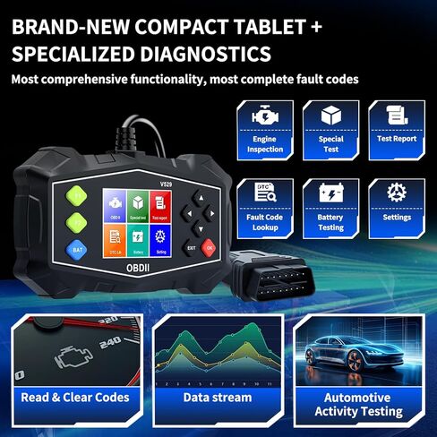 OBD2 Scanner Diagnostic Tool, Professional Mechanic Diagnostic Vehicle Code Reader for Check Engine Light, OBD 2 Scanner for Car Since 1996 in Saudi Arabia