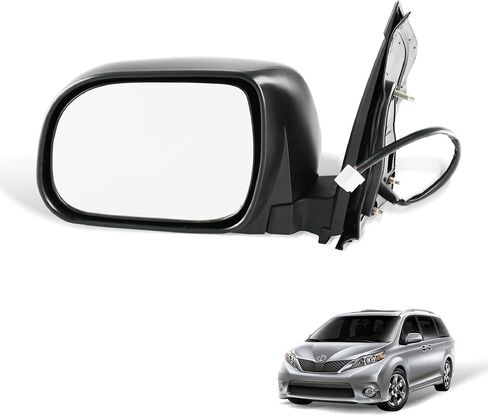 مرآة الرؤية الجانبية للجانب الأيمن للراكب قابلة للطي يدويًا متوافقة مع Toyota Sienna 2004-2010 تحل محل 87910AE020 TO1321205 in Kuwait