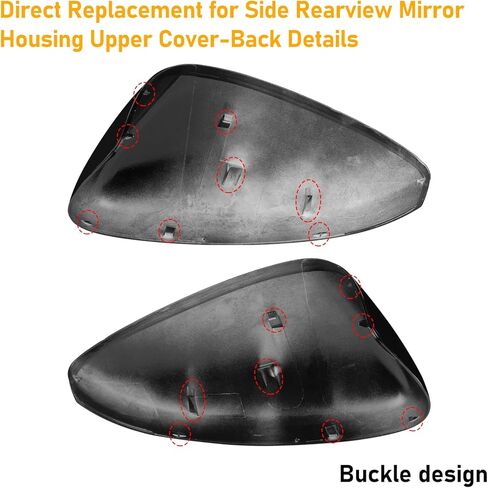 Compatible with Honda Accord Mirror Cover Replacement 2018-2022,10th Gen Accord Sedan Mirror Caps W/O Light for Left & Right Side,Replace 76251TVAA01,76201TVAA01,Glossy Black,1 Pair in Kuwait