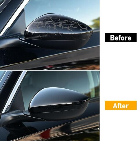 Compatible with Honda Accord Mirror Cover Replacement 2018-2022,10th Gen Accord Sedan Mirror Caps W/O Light for Left & Right Side,Replace 76251TVAA01,76201TVAA01,Glossy Black,1 Pair in Kuwait