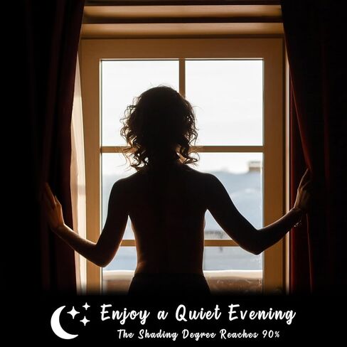 ستائر التعتيم السوداء بوهو الأزهار لغرفة النوم / غرفة المعيشة، مجموعات حديثة فاخرة مكونة من لوحتين ستارة نافذة التعتيم، ستائر مطبوعة معزولة حراريًا على شكل زهرة بوهيمية مع حلقة معدنية، مقاس 53 بوصة عرضًا × 84 طولًا in Saudi Arabia