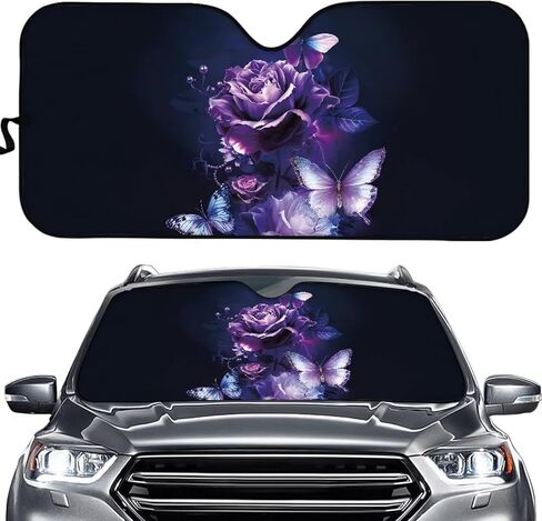 doginthehole 1-Piece Windshield Sun Shade Hunting Camo Foldable Car Front Window Sunshade for Cars SUV Truck Heat Blocker Visor Protector Blocks Max UV Rays and Keeps Your Vehicle Cool in Saudi Arabia