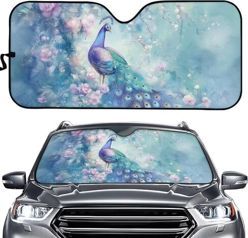 doginthehole 1-Piece Windshield Sun Shade Hunting Camo Foldable Car Front Window Sunshade for Cars SUV Truck Heat Blocker Visor Protector Blocks Max UV Rays and Keeps Your Vehicle Cool in Saudi Arabia