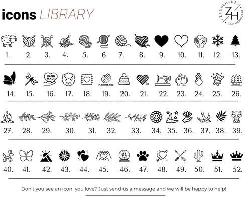 Customized 1.2 x 1.2 inches Faux Leather Product Tags with Rivets, Personalized Tags for Knitting Crochet, Cute Labels Handmade Perfect for Hats Beanies Scarves & More, Labels for Knits in Kuwait