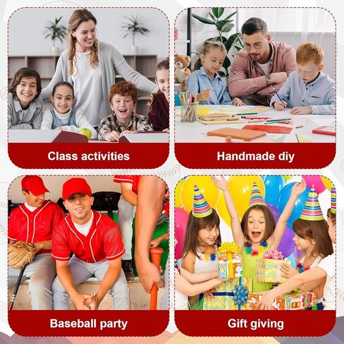 60pcs Paper Baseball Cutouts, with 120 Glue Points Baseball Sports Party Decorations Classroom Bulletin Board Birthday & Baby Shower DIY Supplies in Saudi Arabia