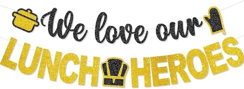 لافتة أبطال الغداء الخاصة بنا - لا توجد ديكورات لأبطال غداء المدرسة في يوم الغداء وديكور حفلات بطل الغداء للحصول على هدايا تقدير لامعة in Kuwait