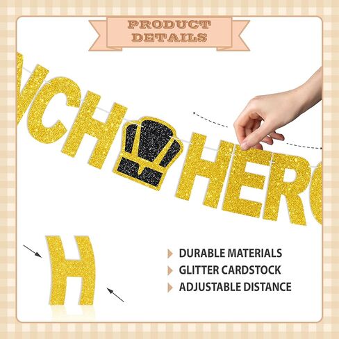 لافتة أبطال الغداء الخاصة بنا - لا توجد ديكورات لأبطال غداء المدرسة في يوم الغداء وديكور حفلات بطل الغداء للحصول على هدايا تقدير لامعة in Kuwait