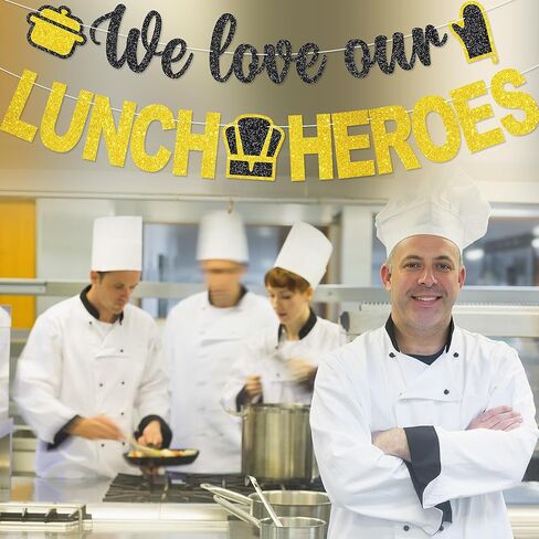 لافتة أبطال الغداء الخاصة بنا - لا توجد ديكورات لأبطال غداء المدرسة في يوم الغداء وديكور حفلات بطل الغداء للحصول على هدايا تقدير لامعة in Kuwait