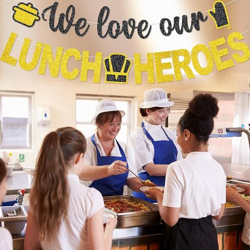 لافتة أبطال الغداء الخاصة بنا - لا توجد ديكورات لأبطال غداء المدرسة في يوم الغداء وديكور حفلات بطل الغداء للحصول على هدايا تقدير لامعة in Kuwait