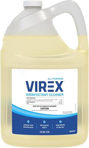 VIREX CBD540557 All Purpose Disinfectant Cleaner - Kills 99.9% of Germs and Eliminates Odors, Ready-to-Use Liquid Refill, 1-Gallon in Kuwait