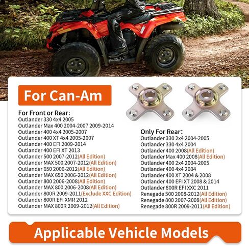 2PCS Front Rear Left or Right Wheel Hubs for Can-Am Outlander Renegade 330 400 500 650 800 MAX R 2004-2015 705501713 in Saudi Arabia
