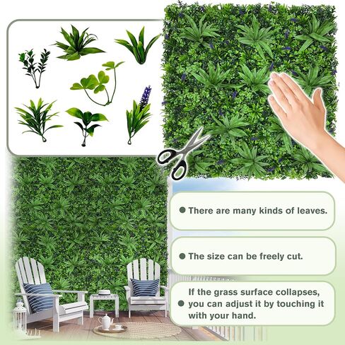 لفة نبات خشب البقس على الحائط من العشب الأخضر: 40 بوصة × 120 بوصة (34 قدم مربع) مع أوراق مقاومة للأشعة فوق البنفسجية من اللبلاب الاصطناعي وشاشة سياج للخصوصية للخلفية والحديقة والنباتات الداخلية والخارجية التي تغطي لوحة الحائط in Kuwait