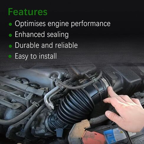 17228REZA00 Air Intake Hose w/Clamps Compatible with 2010 2011 Honda CR-V 2.4L, Intake Filter Tube Repalces 17228-REZ-A00 696-011, Air Intake Duct Tube Boot in Kuwait
