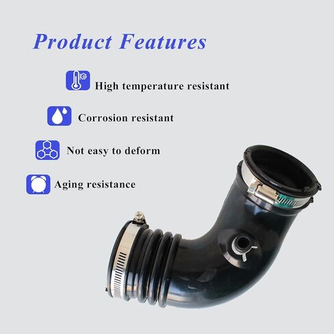 AUCERAMIC Engine Air Intake Hose Tube with Clamps Fit 2006-2011 for Honda Civic Hybrid L4 1.3L Replace# 17228-RMX-000, 696-143 in Saudi Arabia