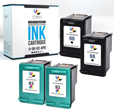 98 Black Replacement Ink Cartridge for HP DeskJet D4145, D4155, D4160, D4163, D4168, PhotoSmart C4100, C4110, C4140, C4150, C4170, C4173, C4175, C4180, C4183, C4188, C4190, C4193, C4194 Printers in Saudi Arabia
