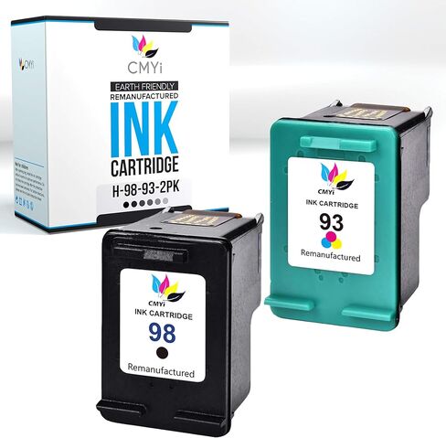 98 Black Replacement Ink Cartridge for HP DeskJet D4145, D4155, D4160, D4163, D4168, PhotoSmart C4100, C4110, C4140, C4150, C4170, C4173, C4175, C4180, C4183, C4188, C4190, C4193, C4194 Printers in Saudi Arabia