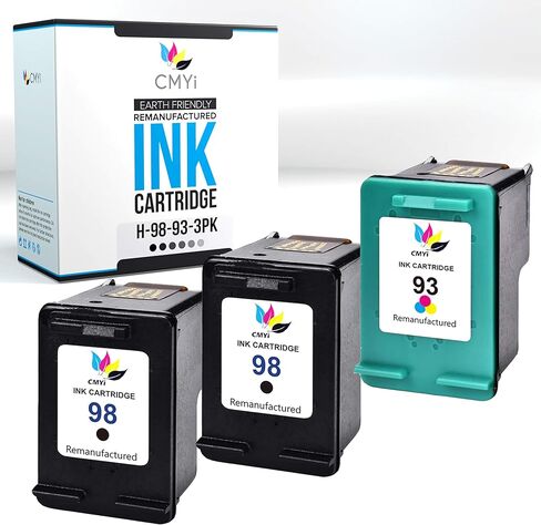 98 Black Replacement Ink Cartridge for HP DeskJet D4145, D4155, D4160, D4163, D4168, PhotoSmart C4100, C4110, C4140, C4150, C4170, C4173, C4175, C4180, C4183, C4188, C4190, C4193, C4194 Printers in Saudi Arabia