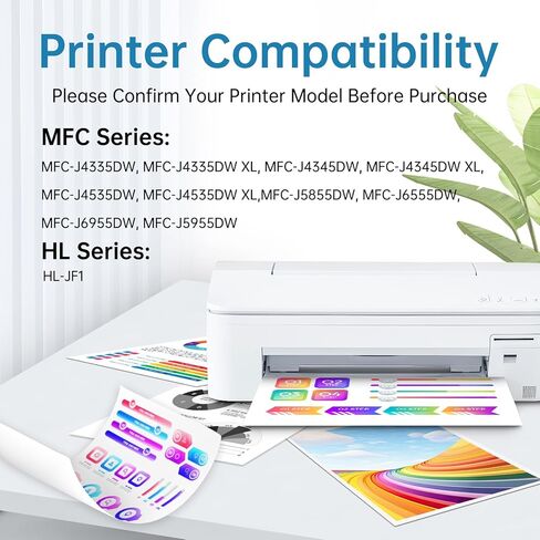 LC406XL LC406 Ink Cartridges for Brother Printer Replacement for LC406 XL LC 406XL LC406XL Work for MFC-J4335DW MFC-J5855DW MFC-J6555DW MFC-J4535DW MFC-J6955DW MFC-J4345DW MFC-J5955DW Printer (4 Pack) in Kuwait