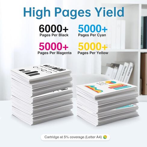 LC406XL LC406 Ink Cartridges for Brother Printer Replacement for LC406 XL LC 406XL LC406XL Work for MFC-J4335DW MFC-J5855DW MFC-J6555DW MFC-J4535DW MFC-J6955DW MFC-J4345DW MFC-J5955DW Printer (4 Pack) in Kuwait