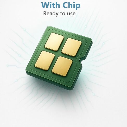 206A 206X 4 Pack Toner Cartridges Replacement for HP 206 W2110A Compatible with LaserJet Pro MFP M283fdw M283cdw M283fdn M282nw and Pro M255dw M255nw Printers (with Chip) - Black Cyan Yellow Magenta in Kuwait