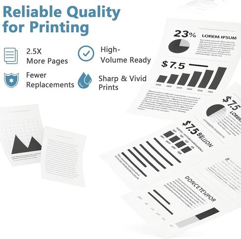 206A 206X 4 Pack Toner Cartridges Replacement for HP 206 W2110A Compatible with LaserJet Pro MFP M283fdw M283cdw M283fdn M282nw and Pro M255dw M255nw Printers (with Chip) - Black Cyan Yellow Magenta in Kuwait