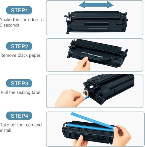 206A 206X 4 Pack Toner Cartridges Replacement for HP 206 W2110A Compatible with LaserJet Pro MFP M283fdw M283cdw M283fdn M282nw and Pro M255dw M255nw Printers (with Chip) - Black Cyan Yellow Magenta in Kuwait