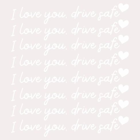 8 PCS I Love You Drive Safe Mirror Sticker, Vinyl Car Stickers for Women, Cute Car Decals for Rearview Mirror, Rear View Mirror Stickers for Car Truck SUV in Saudi Arabia