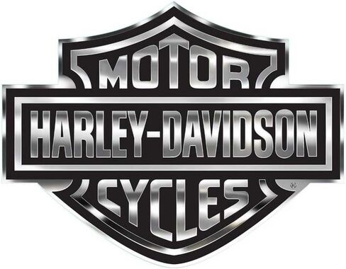 ملصق شعار Harley-Davidson Bar & Shield، مقاس X-Large 30 × 40 بوصة، رمادي وأسود CG4330 in Kuwait