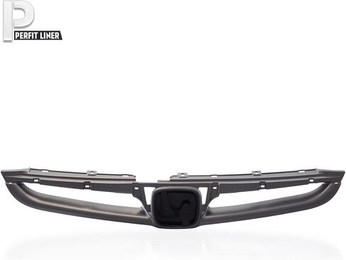 Perfit Liner New Front Gray Grille Grill with Emblem Provision Compatible With 2006 2007 HONDA Accord Sedan Value Special Edition Fits HO1200179 71121SDAA10ZA in Kuwait